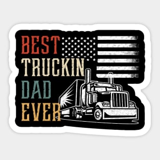 Best Truckin Dad Ever Sticker